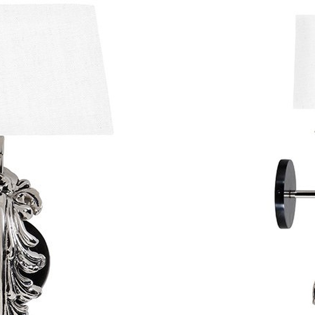 Бра Eichholtz Wall Lamp Beau Site Nickel+White