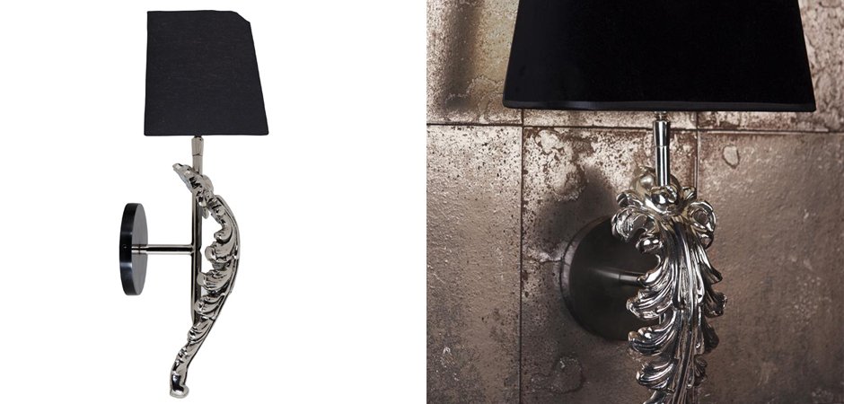 Бра Eichholtz Wall Lamp Beau Site Nickel+Black