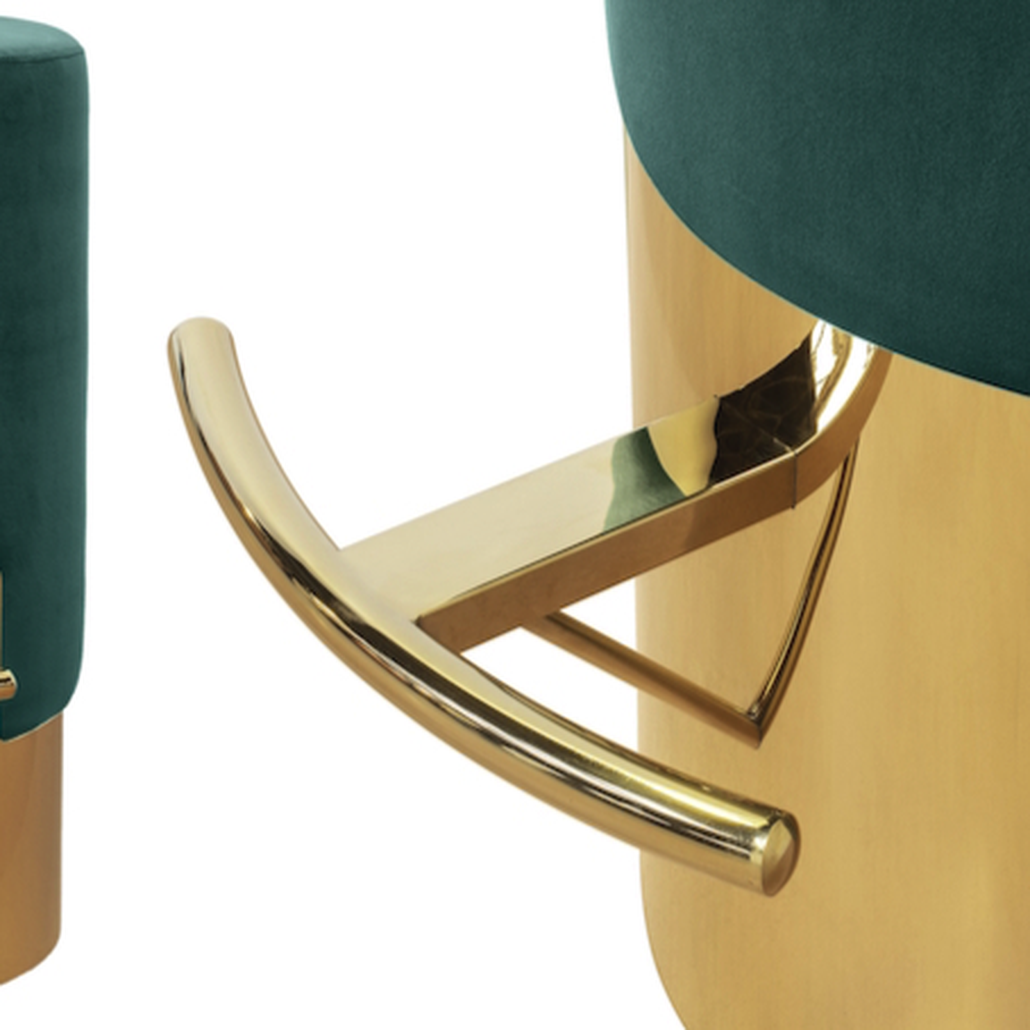 ELLA BAR STOOL Зеленый Барный стул