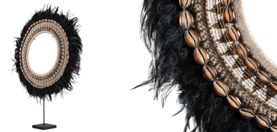 Ожерелье versmissen на подставке JUJU BLACK FEATHER ON STAND