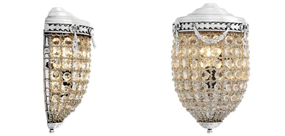 Бра Eichholtz Wall Lamp Emperor Nickel