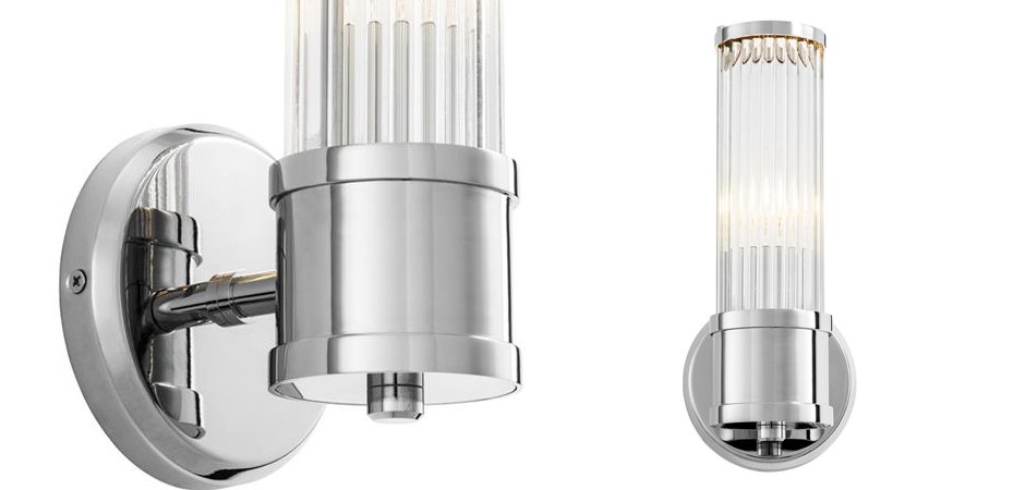 Бра Wall Lamp Claridges Single Nickel