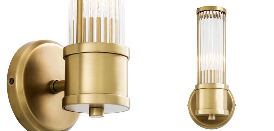 Бра Wall Lamp Claridges Single Brass