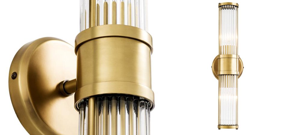 Бра Wall Lamp Claridges Double Brass