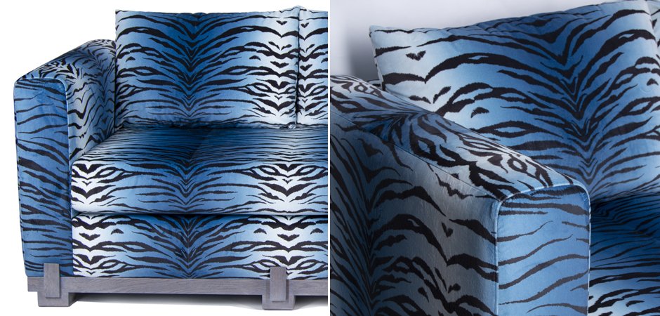 Диван Ida Sofa Blue Tiger