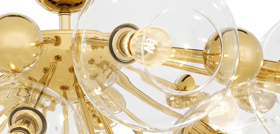 Потолочный светильник Eichholtz Ceiling Lamp Soleil Gold