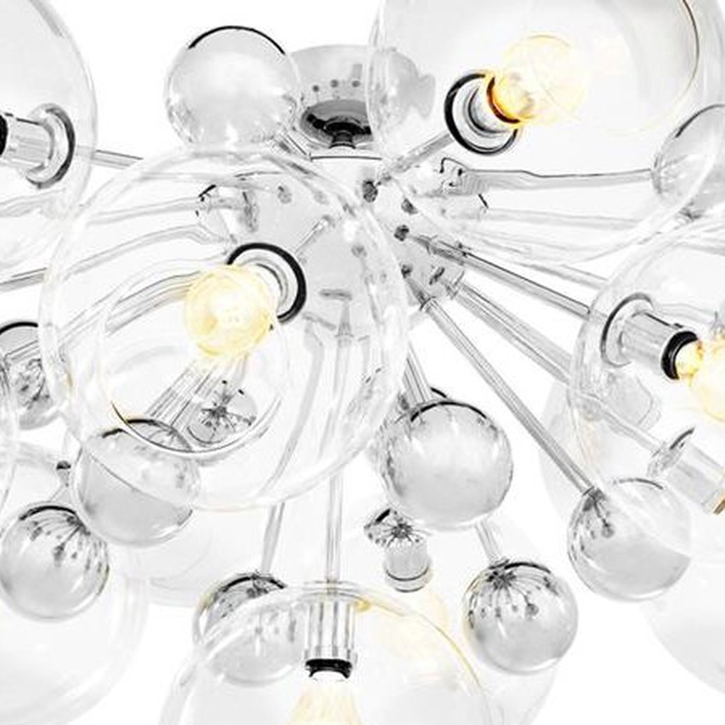 Потолочный светильник Eichholtz Ceiling Lamp Soleil Nickel