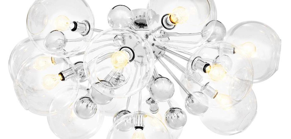 Потолочный светильник Eichholtz Ceiling Lamp Soleil Nickel