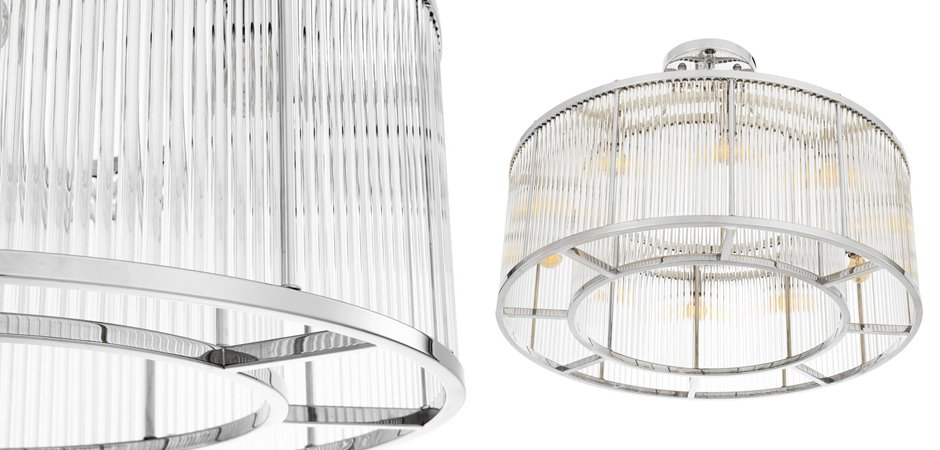 Потолочный светильник Ceiling Lamp Bernardi Nickel