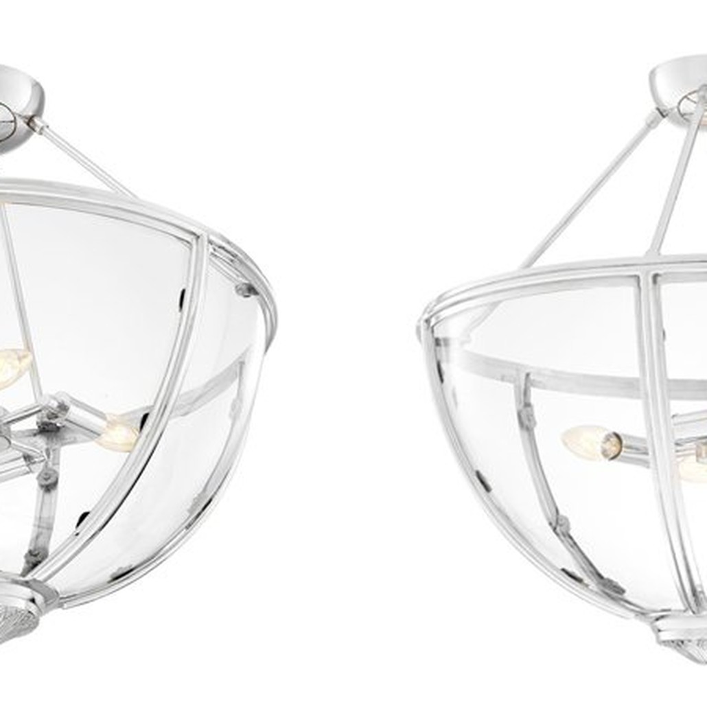 Потолочный светильник Eichholtz Ceiling Lamp Deveraux Nickel