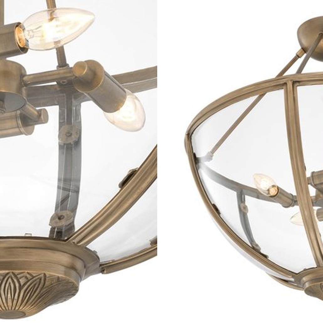 Потолочный светильник Eichholtz Ceiling Lamp Deveraux Antique brass