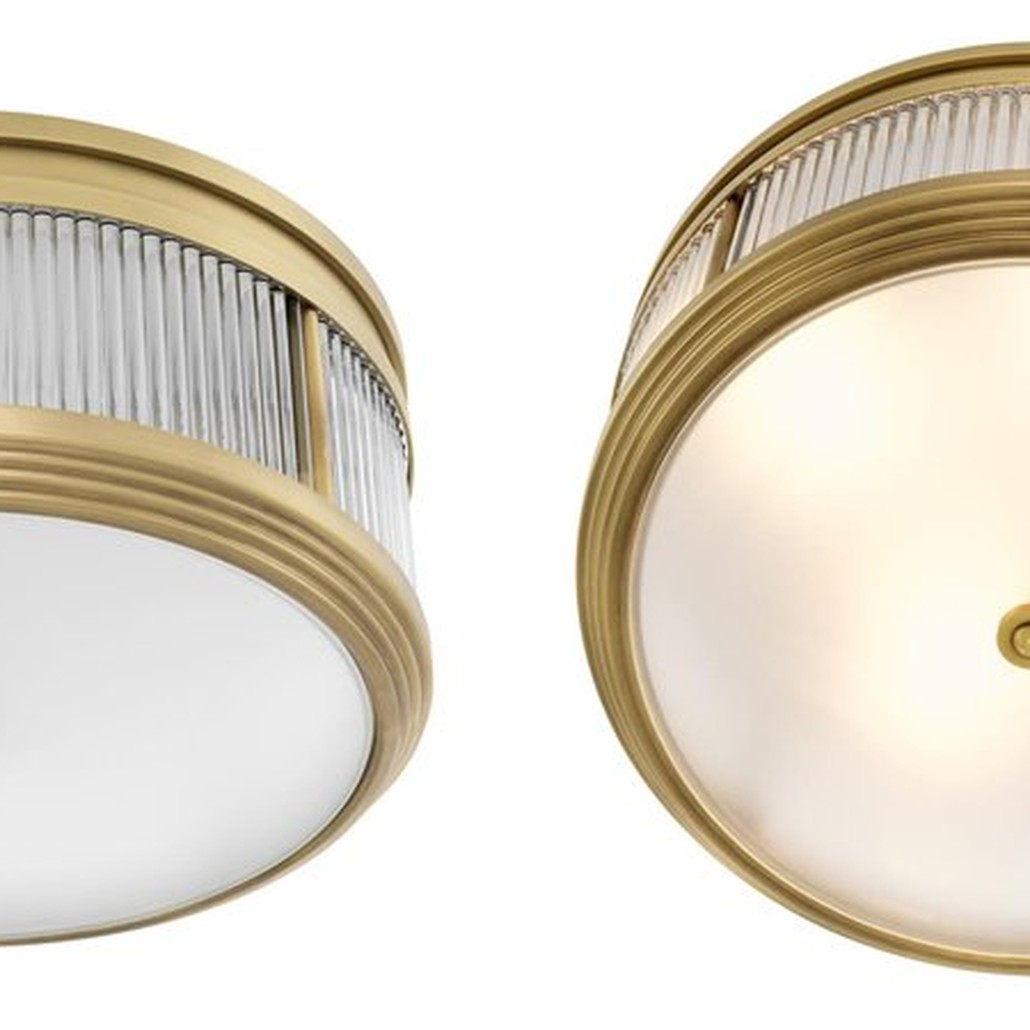 Потолочный светильник Ceiling Lamp Rousseau Antique brass