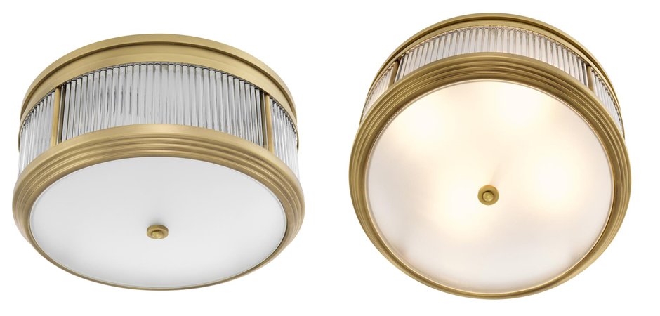 Потолочный светильник Ceiling Lamp Rousseau Antique brass