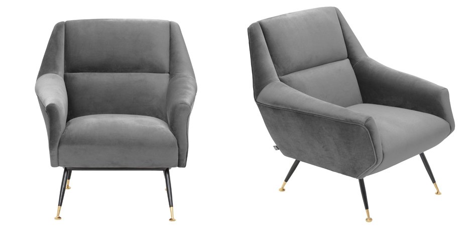 Кресло Eichholtz Chair Exile Grey