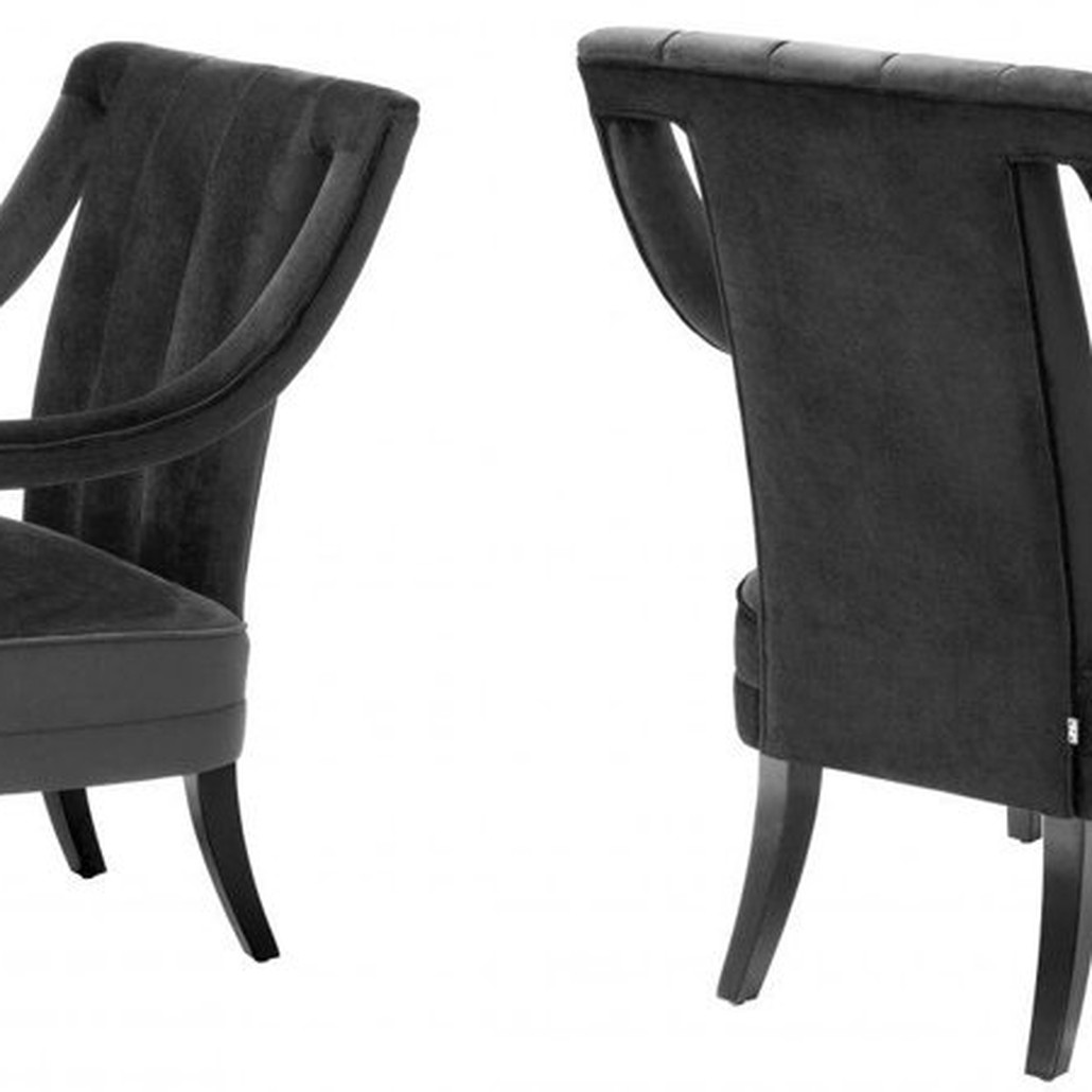 Кресло Eichholtz Chair Ermitage Black