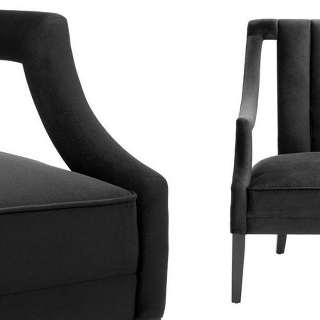 Кресло Eichholtz Chair Ermitage Black