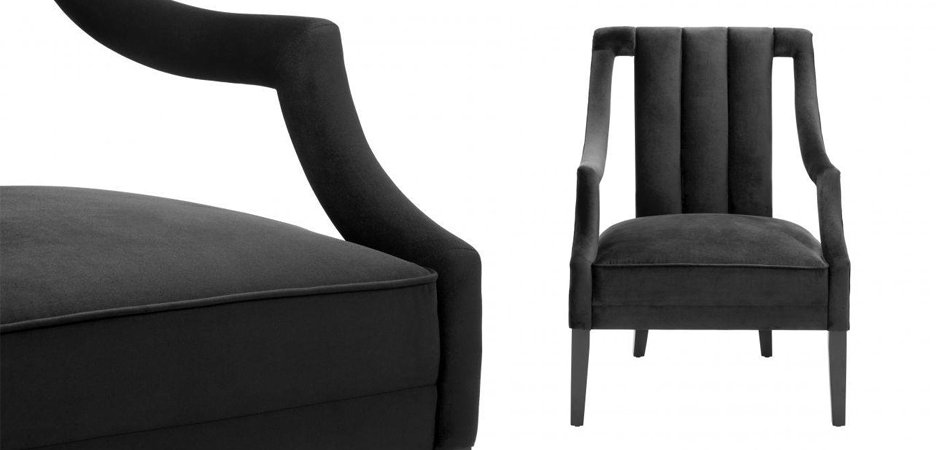Кресло Eichholtz Chair Ermitage Black