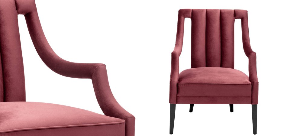 Кресло Eichholtz Chair Ermitage Bordeaux