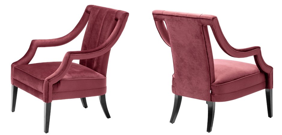 Кресло Eichholtz Chair Ermitage Bordeaux