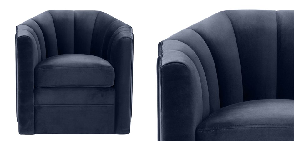 Кресло Eichholtz Chair Delancey Midnight Blue