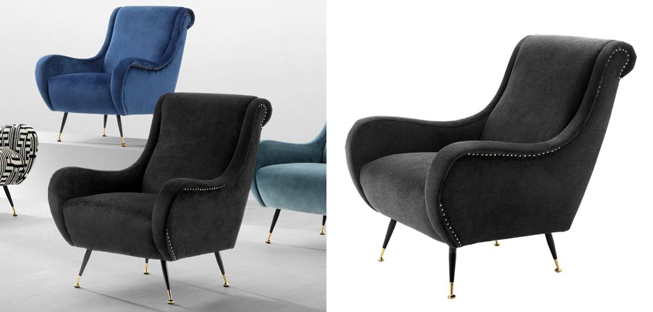 Кресло Eichholtz Chair Giardino Black