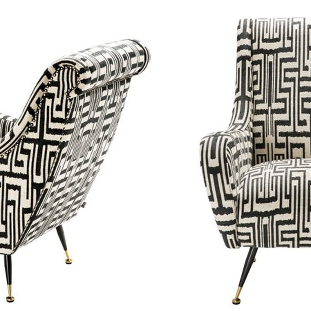 Кресло Eichholtz Chair Giardino Ozbek Black