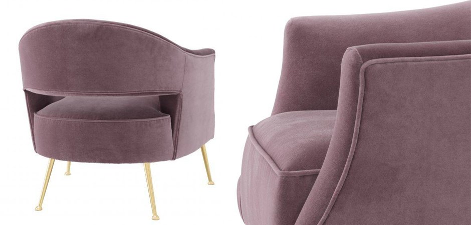 Кресло Eichholtz Chair Domaine Lilac