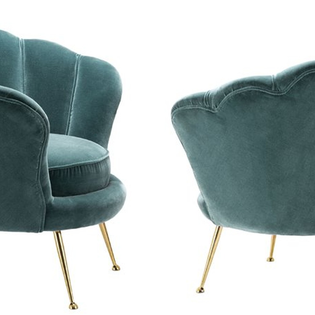 Кресло Eichholtz Chair Trapezium Turquoise