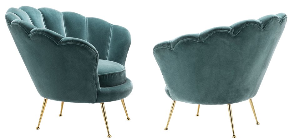 Кресло Eichholtz Chair Trapezium Turquoise