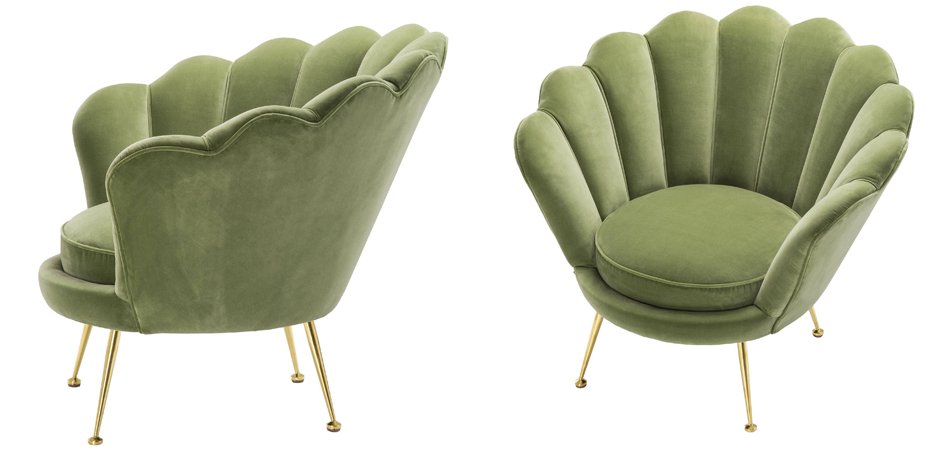Кресло Eichholtz Chair Trapezium Light Green