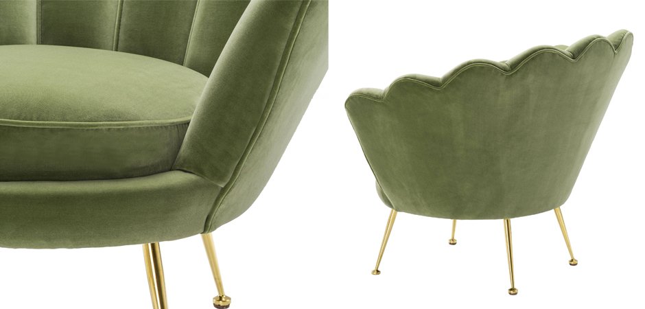 Кресло Eichholtz Chair Trapezium Light Green