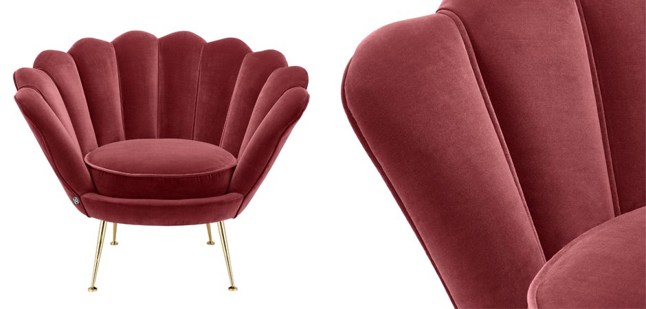 Кресло Eichholtz Chair Trapezium Wine Red