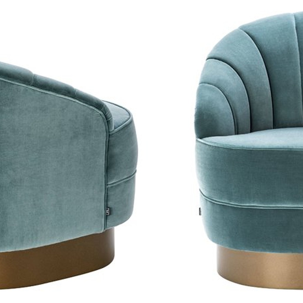 Кресло Eichholtz Chair Hadley Turquoise