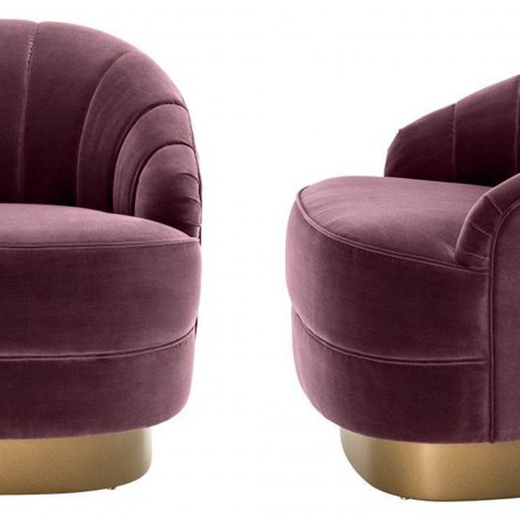 Кресло Eichholtz Chair Hadley Purple