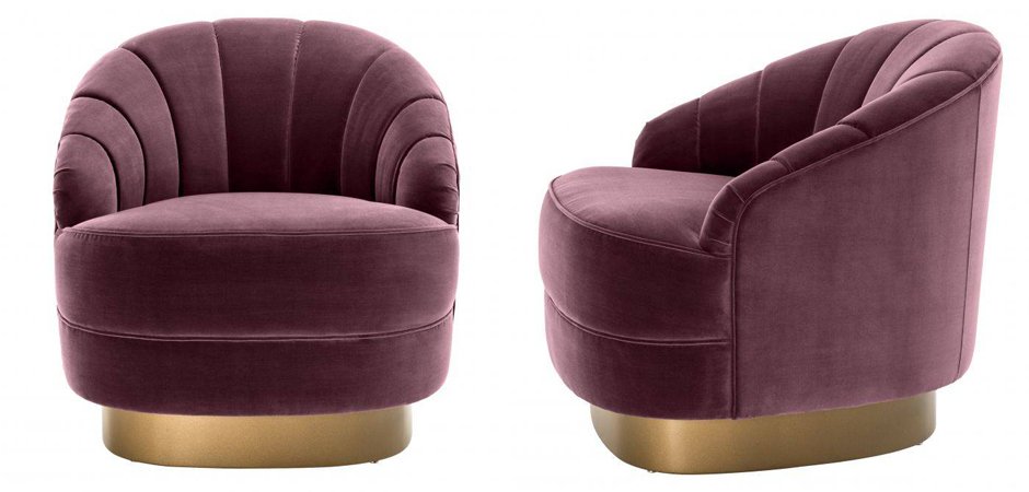 Кресло Eichholtz Chair Hadley Purple