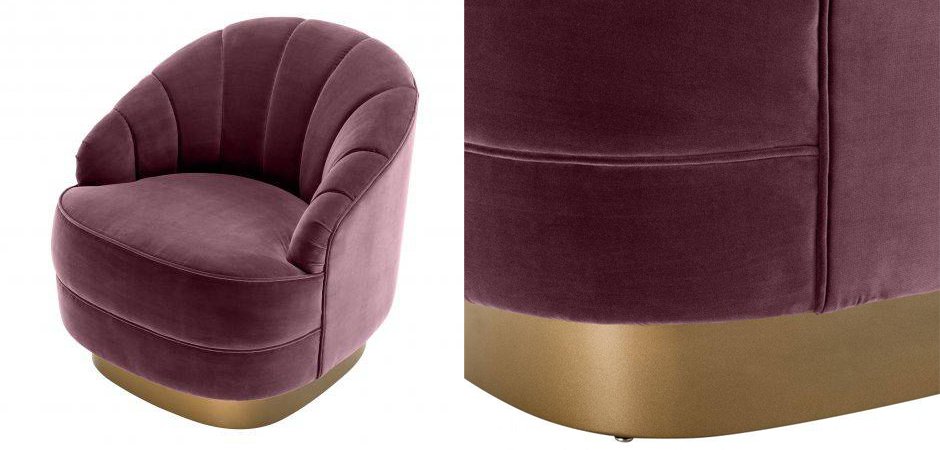 Кресло Eichholtz Chair Hadley Purple