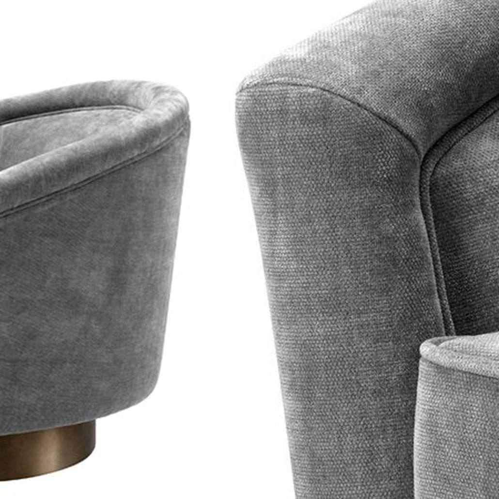 Кресло Eichholtz Swivel Chair Catene Grey