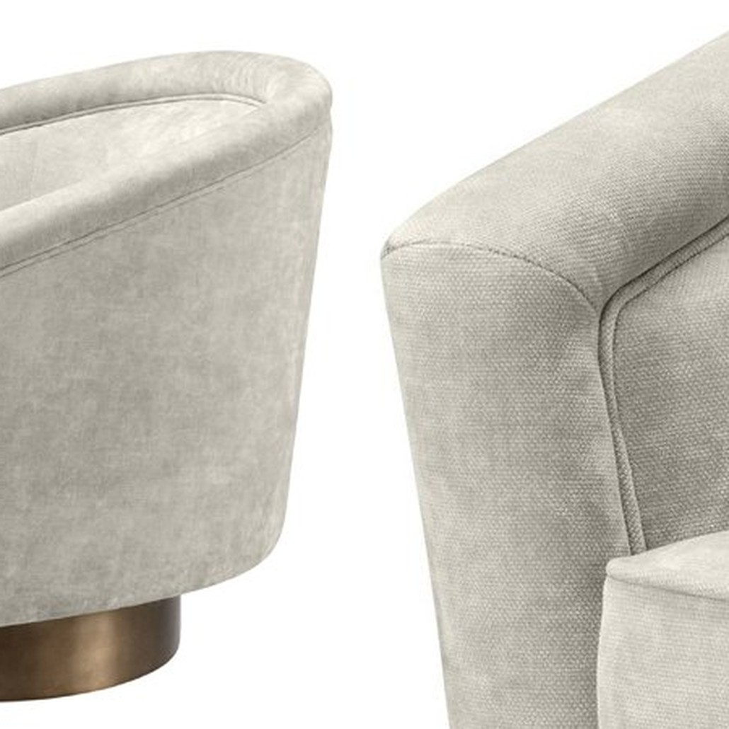 Кресло Eichholtz Swivel Chair Catene Sand