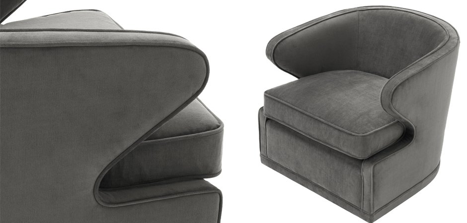 Кресло Eichholtz Chair Dorset Grey
