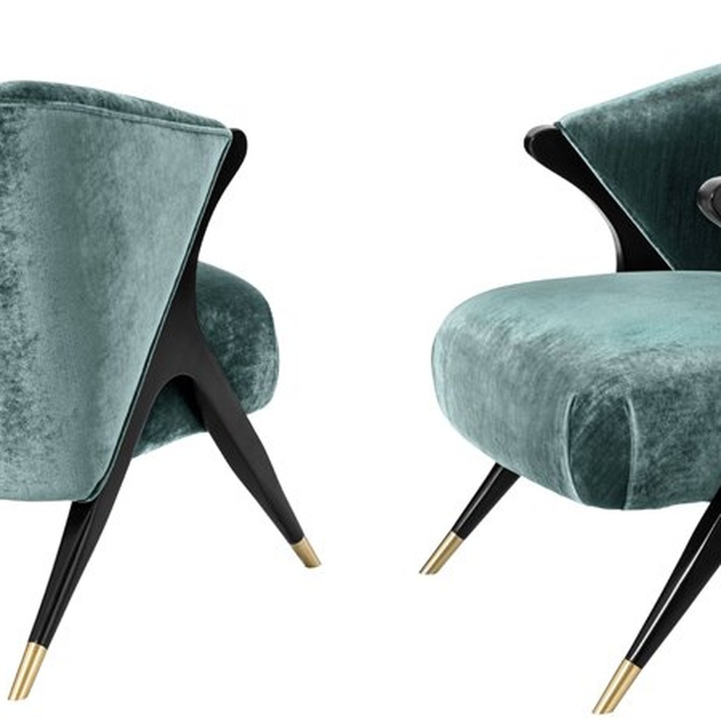 Кресло Eichholtz Chair Pavone Aegean Green