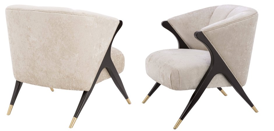 Кресло Eichholtz Chair Pavone White