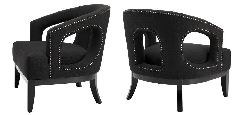 Кресло Eichholtz Chair Adam Black