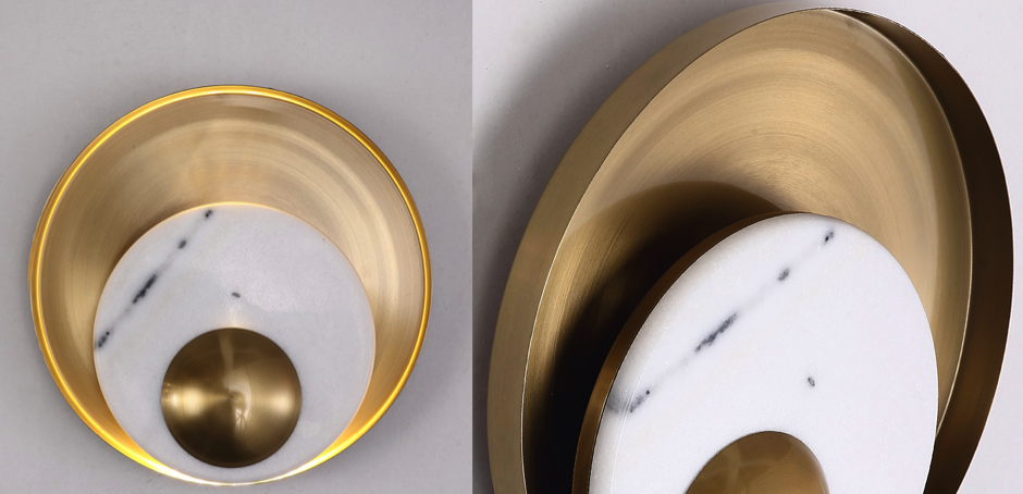 Бра Ginger & Jagger Pearl WALL LAMP round gold