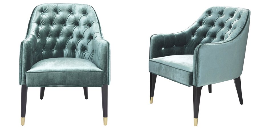 Кресло Eichholtz Chair Cyrus Turquoise