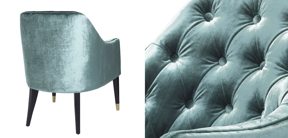 Кресло Eichholtz Chair Cyrus Turquoise