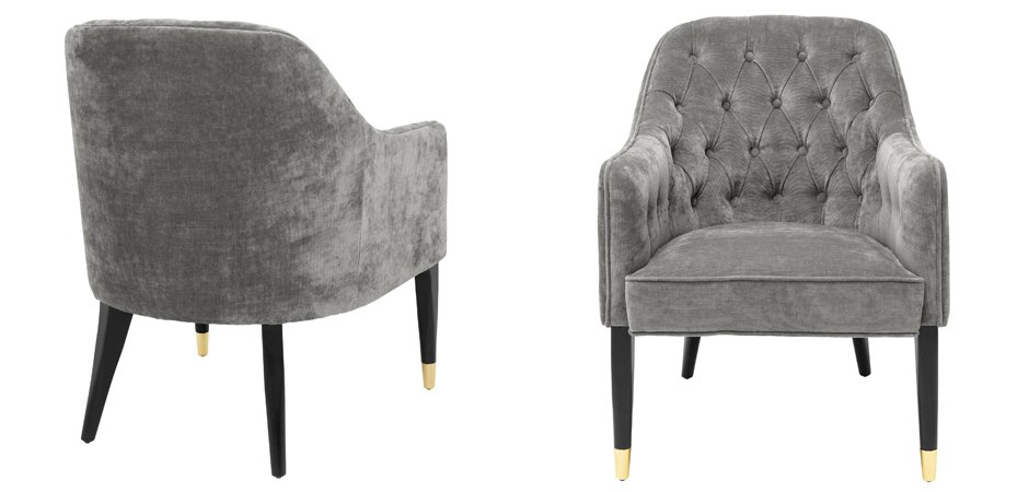 Кресло Eichholtz Chair Cyrus Grey
