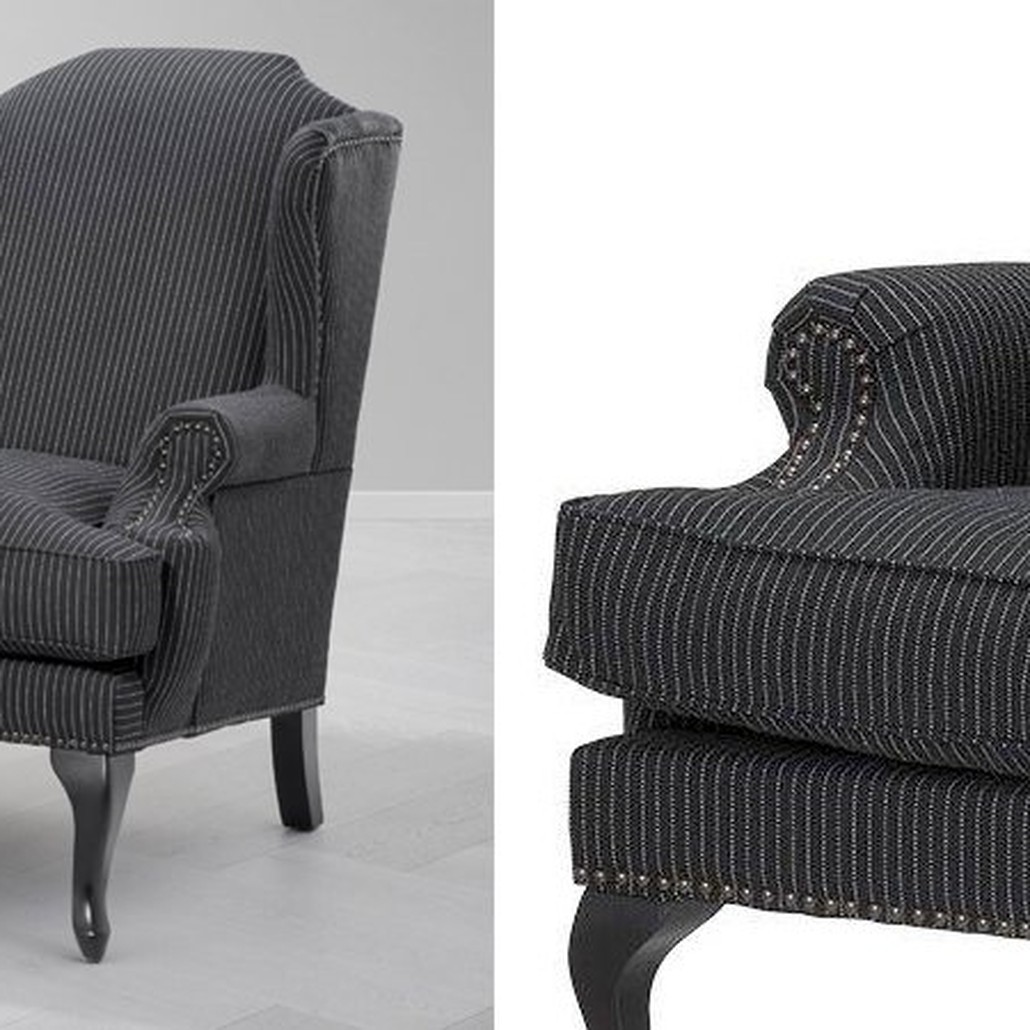 Кресло Eichholtz Chair Frank Sinatra Black & white