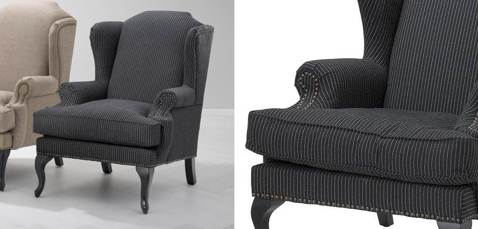 Кресло Eichholtz Chair Frank Sinatra Black & white