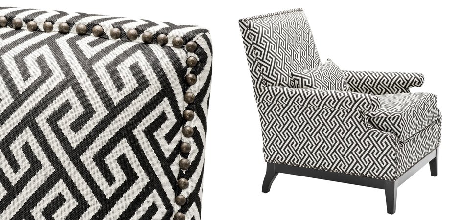 Кресло Eichholtz Chair Goldoni Black