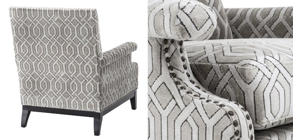 Кресло Eichholtz Chair Goldoni Grey